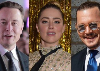 Elon Musk, Amber Heard & Johnny Depp_Getty